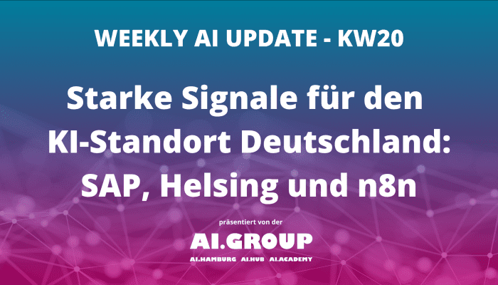 Starke Signale für den KI-Standort Deutschland SAP, Helsing und n8n